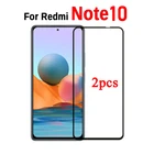 3d-стекло на Redmi Note 10, защитное закаленное безопасное стекло 2 шткомплект, Защитная пленка для Xiaomi Redmi Note 10S, Note 10, 5G дюйма