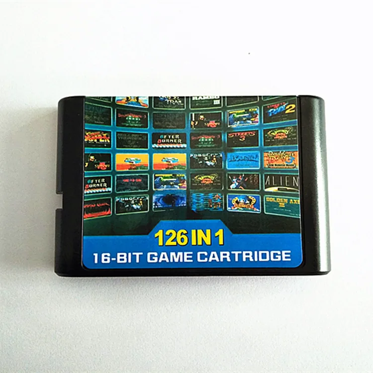 16-бит Sega карточная игра MD черная карта 126 один-в-одном подходит для всех SEGA игровых