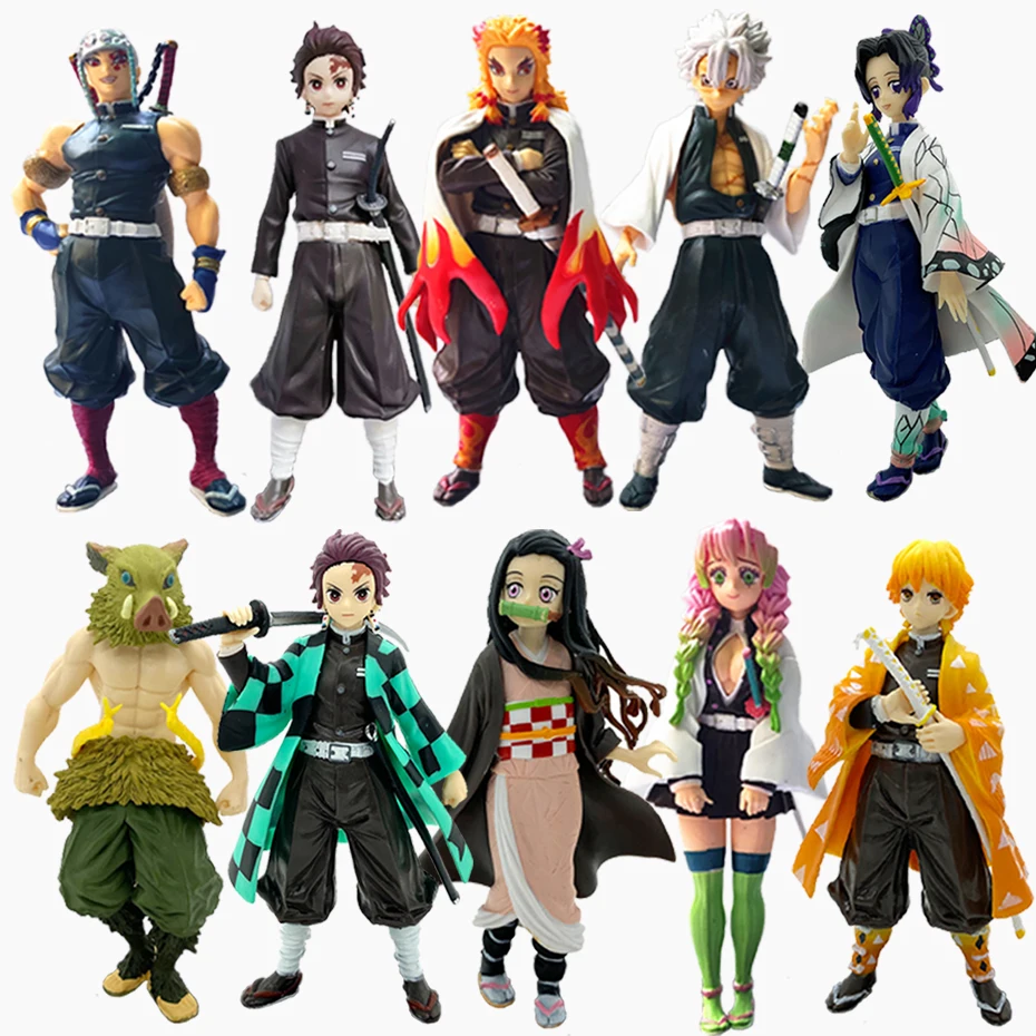 

Kimetsu No Yaiba Figure 16cm Agatsuma Zenitsu Figurine Tanjirou Nezuko Anime Demon Slayer Action Figure Model Toys Doll Gift