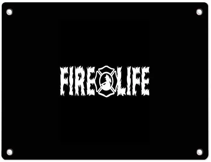 

Надпись «The Hope's Fire Life», огненный пожарный огнемет, алюминиевый знак, Настенный декор, металлический знак, общественная вывеска, декоративный...