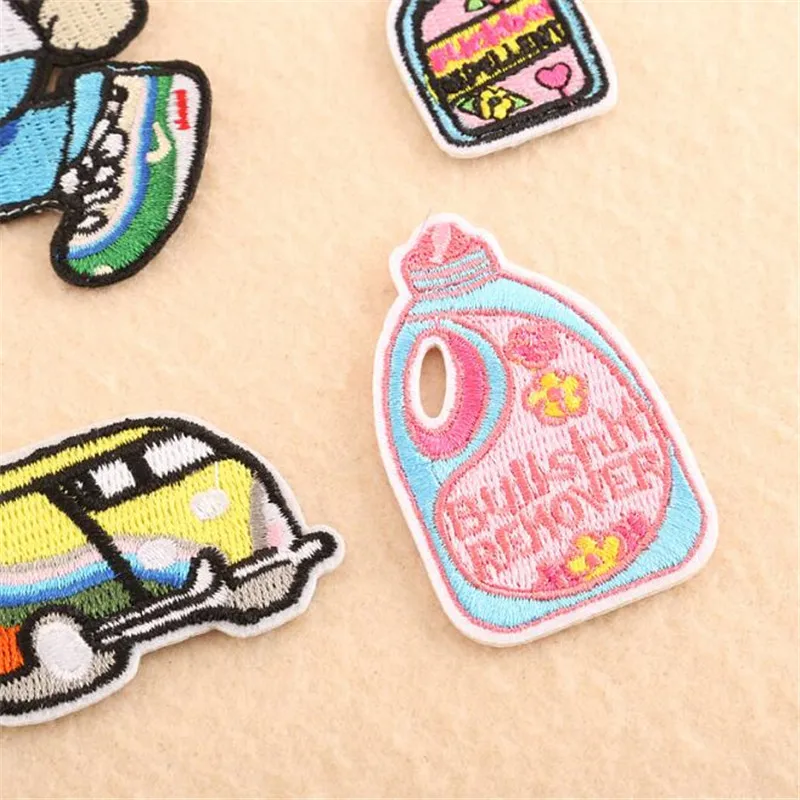 1 шт. новая одежда с героями мультфильмов изображением автобуса вышивка