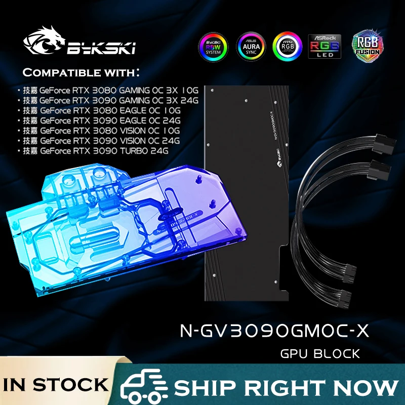 Bykski N GV3090GMOC X блок GPU воды для Gigabyte 3090/3080 игровой/Орел/VISION/TURBO OC Графическая карта VGA