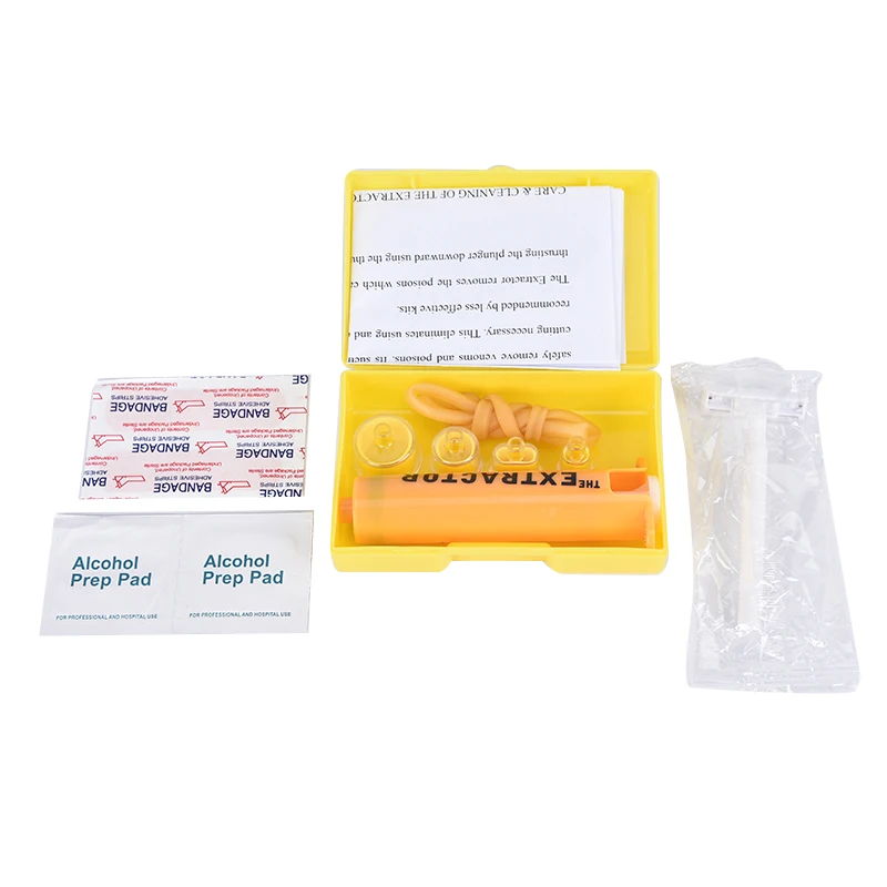 

Открытый Пеший туризм кемпинг аптечка первой помощи со змеиным рисунком пчелы укус Venom насос экстрактор комплект безопасная защита от яда и...