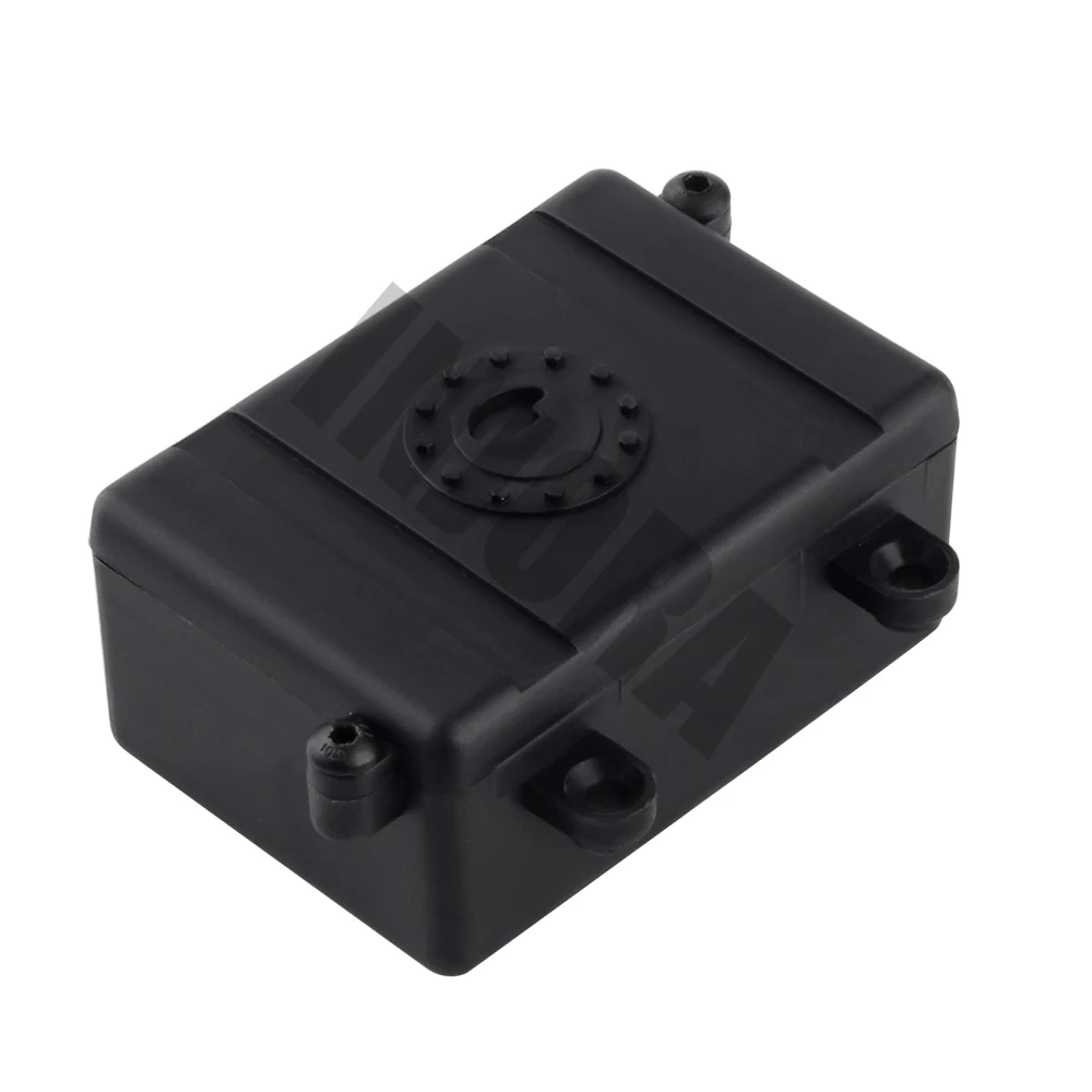 INJORA черный пластиковый радиоприемник для 1/10 осевого SCX10 D90 D110 RC Гусеничный