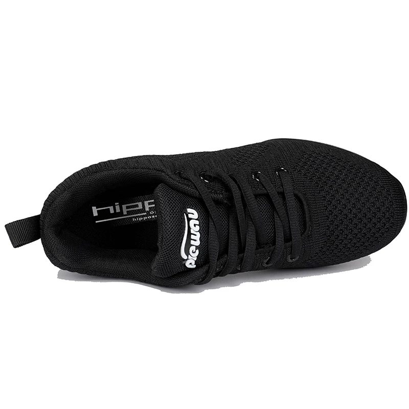 HROYL Dance Shoes For Women Dance Sneakers Jazz Shoes Air Cushion Design Flying Mesh Breathable And Comfortable 4CM Heel