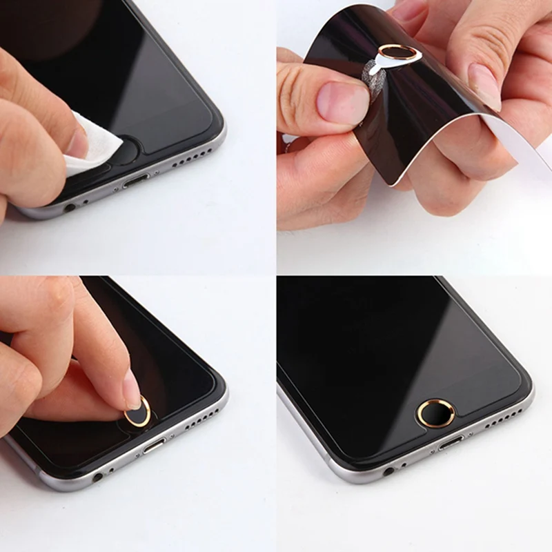

Support Fingerprint Unlock Touch Key ID Home Button Sticker Protector Keypad Keycap For IPhone 5s 5 SE 4 6 6s 7 Plus