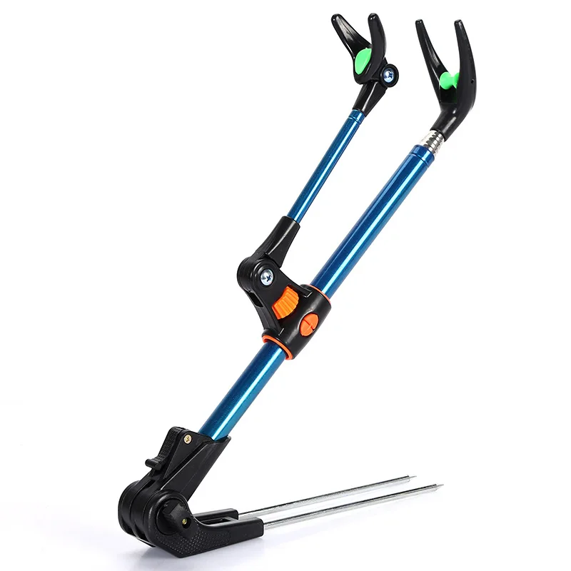 

1.7-2.4m Telescopic Fishing Bracket Rod Holder Bracket Support Stand Fishing Tool Portable Foldable Angler Gadget For Pole