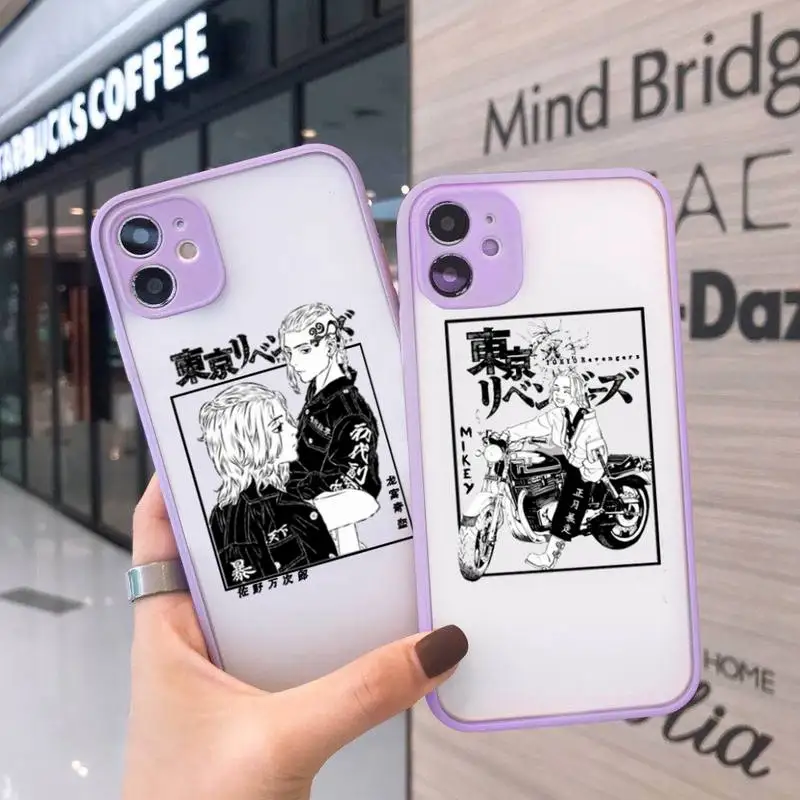 

Tokyo Avengers revengers anime Phone Case matte transparent For iphone 7 8 11 12 plus mini x xs xr pro max cover