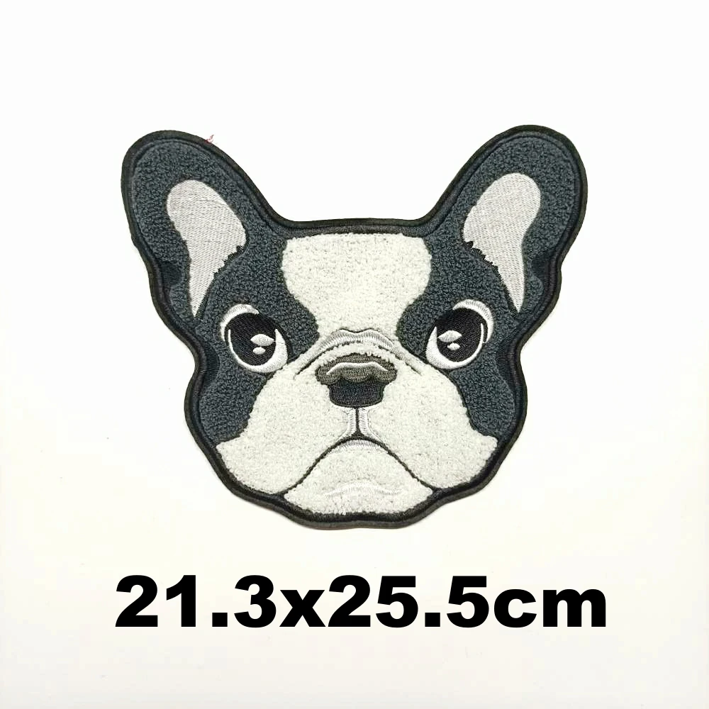 

Design large embroidery big dogs animal cartoon patches for clothing HE-285