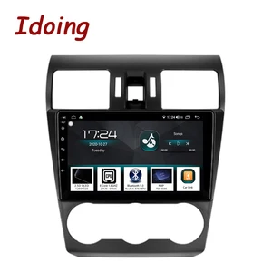 Автомобильный плеер Idoing на Android 10, автомагнитола 9 дюймов с GPS-Навигатором, головное устройство 2.5D, QLED, No 2 din, для Subaru Forester Impreza WRX 2012-2015, 4 Гб + 64 ГБ