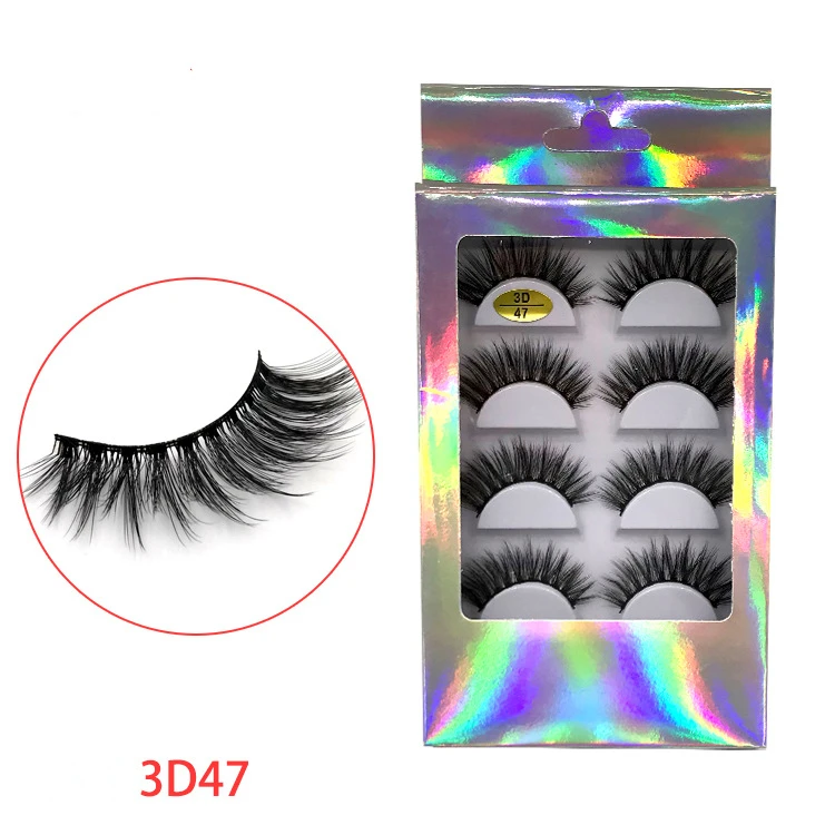 Новинка 5 пар 3D перекрещивающихся накладных ресниц модные натуральные ресницы