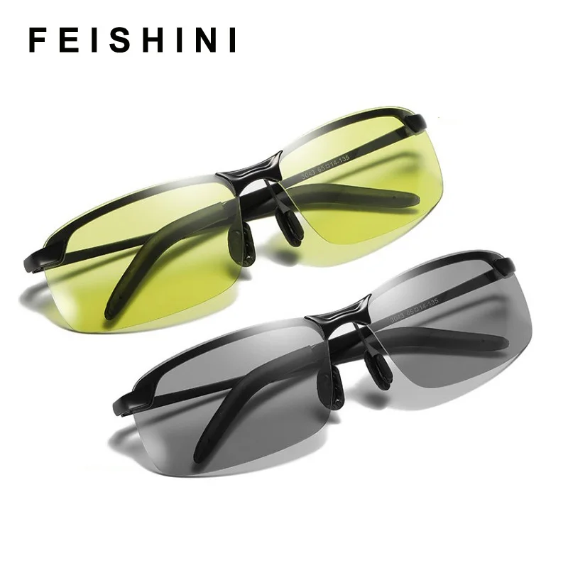 

Feishini Anti-Glare Night Vision Driver Goggles Night Driving Enhanced Light Glasses Fashion Sunglasses Goggles Car Accessries