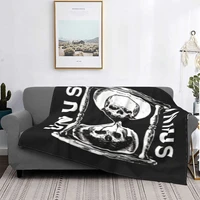 unus annus skull blanket bedspread bed plaid blankets beach towel summer blanket blankets for baby
