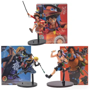 Фигурка Luffy Ace Sabo из аниме Ван-ПИС, рюкзак, игрушка для бега, мечты, экшн-фигурки, коллекционные модели кукол для трёх братьев