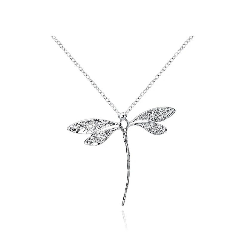 Fashion Necklace Silver Creative Dragonfly Woman Romantic Anniversary Party Gift Trend Jewelry 2021 | Украшения и аксессуары