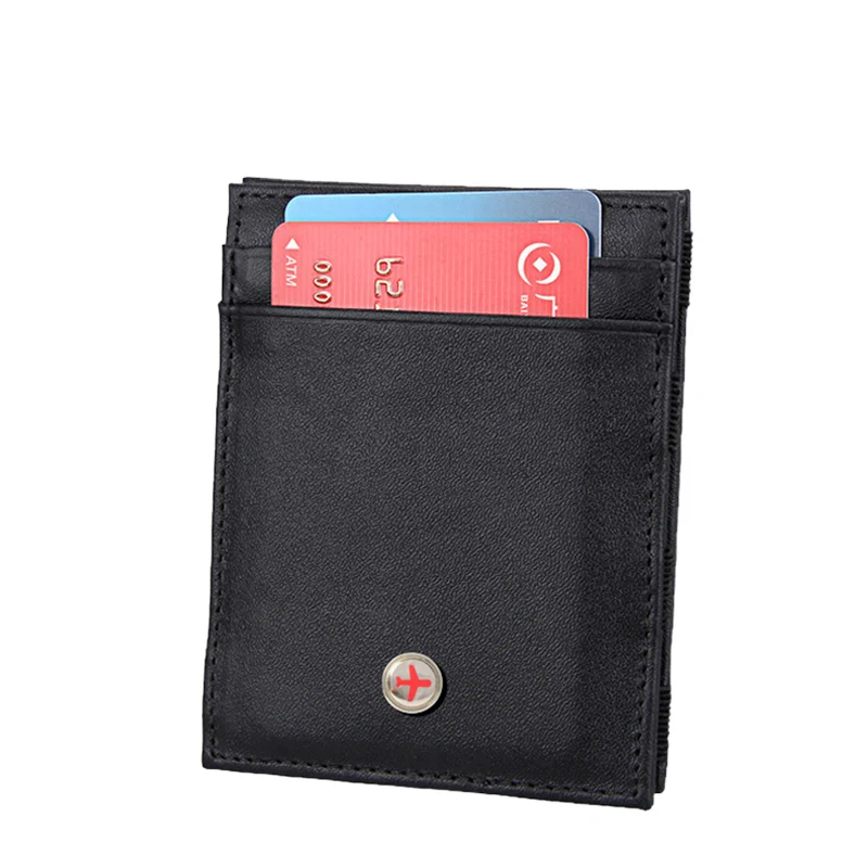 Кошелек Rfid мужской минималистичный кредитница складной бумажник для банкнот