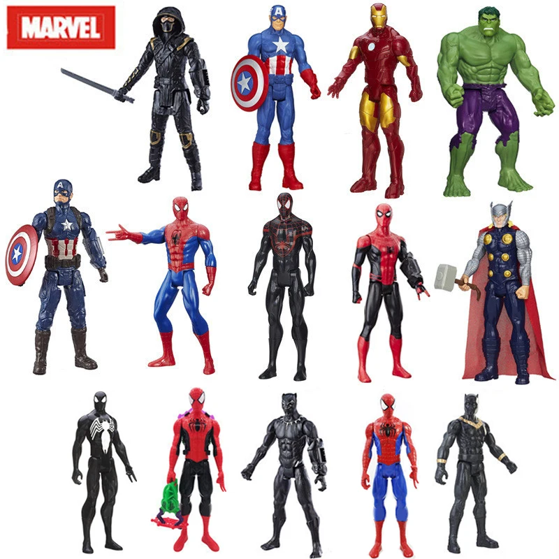 Фигурки героев комиксов Marvel Мстители Халк Веном Железный человек Капитан