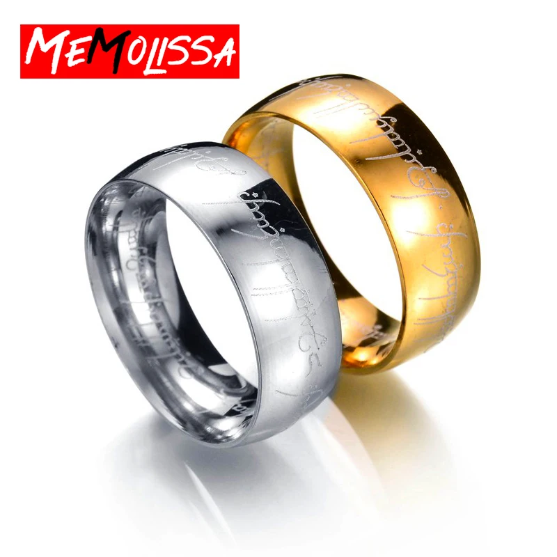 Кольца из нержавеющей стали MeMolissa 8 мм 100% вольфрамовое кольцо с надписью 316