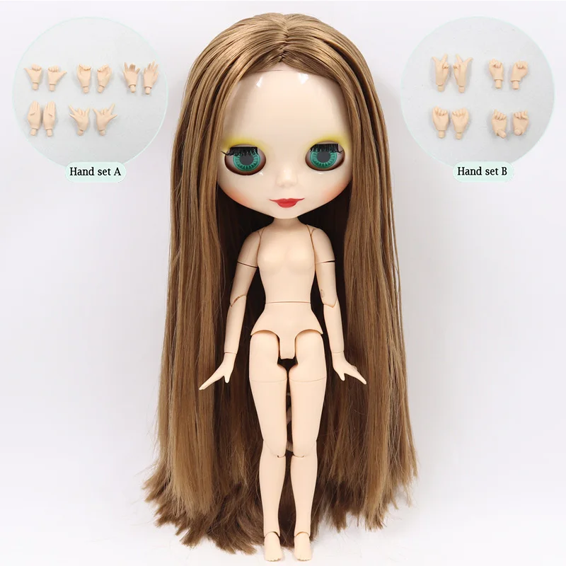 like the picture Ледяной обнаженный завод Blyth кукла No.280BL0444 коричневый длинные волосы подходит для изменения игрушки белая кожа Neo - Цвет: like the picture