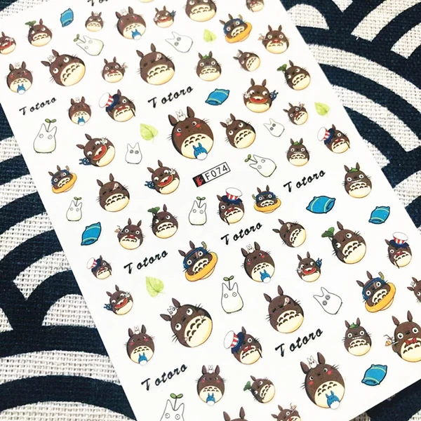 F91 желтый Тип серии LICEDESIGNS стикеры 3D на ногти Nail Art Наклейка шаблон инструмент для ногтевого дизайна украшения - Цвет: F-74