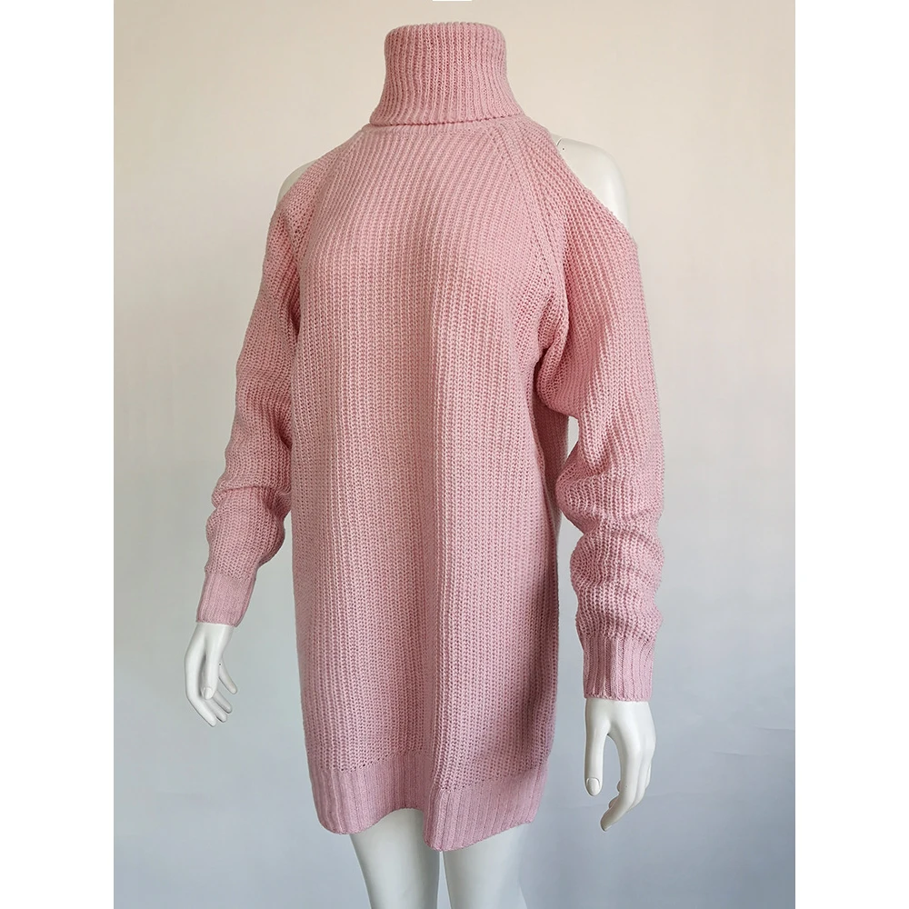 Gentillove Autumn Turtleneck Off Shoulder Long Sleeve Women Sweater Vintage Sexy Casual Loose Knitted Pullovers | Женская одежда