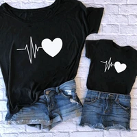 family summer cute mother and daughter t shirt fashion family matching clothes mommy and me clothes baby girl boys clothes