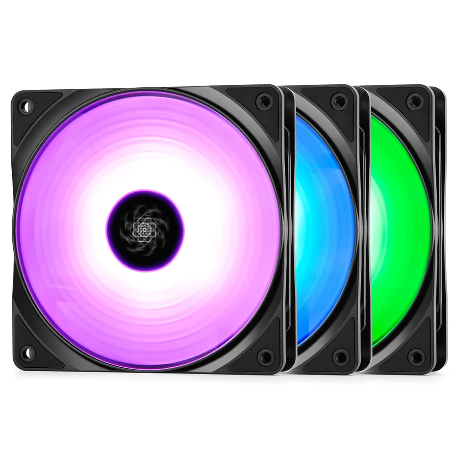 Комплект DEEPCOOL 3 в 1 RF120M высокая яркость 120 мм 12 В/4 контакта RGB PWM вентилятор