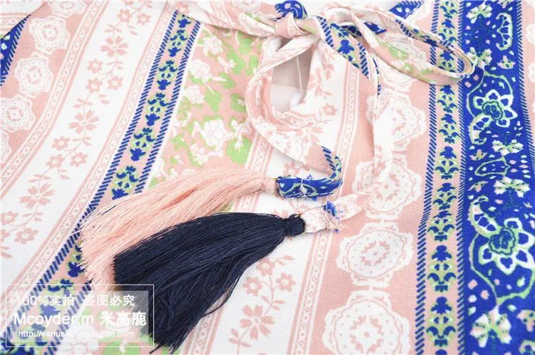 Осеннее платье в стиле бохо для маленьких девочек Коллекция 2017 года Брендовое