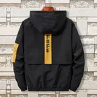 Мужские куртки и пальто мужские осенние 2021 Карго черный ветровки с капюшоном Прохладный 6XL 7XL 8XL в стиле 