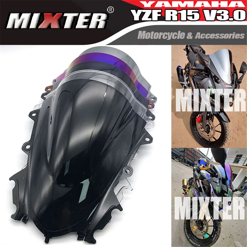 Мотоцикл Спорт Гонки лобовое стекло Дефлектор козырек для YZF R15 V3.0 2017-2020 YZF-R15 V3