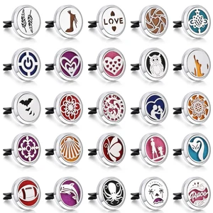 Новый ароматерапия Ювелирные изделия Подвески старинные 30 мм магнитный аромат диффузор медальон автомобильный парфюмерный диффузор освежитель воздуха клипса