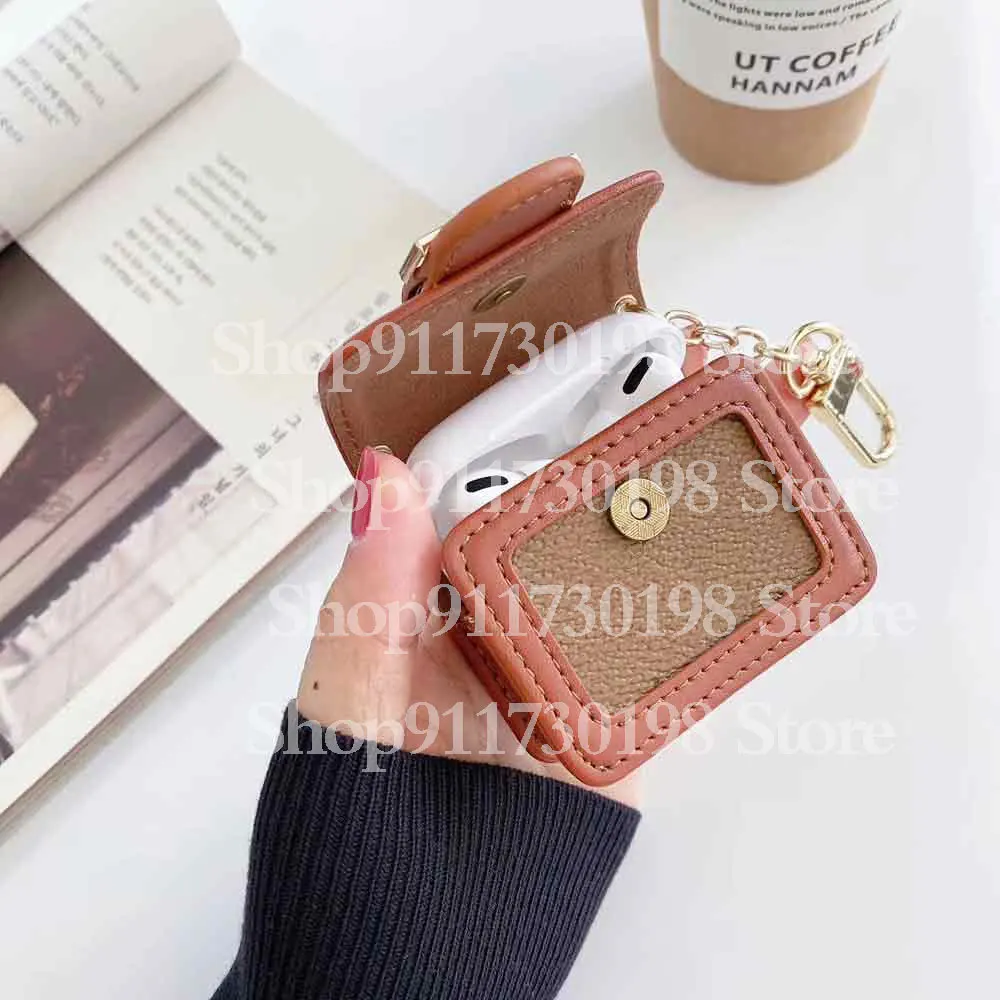 

Deluxe L Design Wireless Earphone Protector Case for Airpods 1 2 Latest Gen Pro Charging Housing Cover Shell Zipper Storage