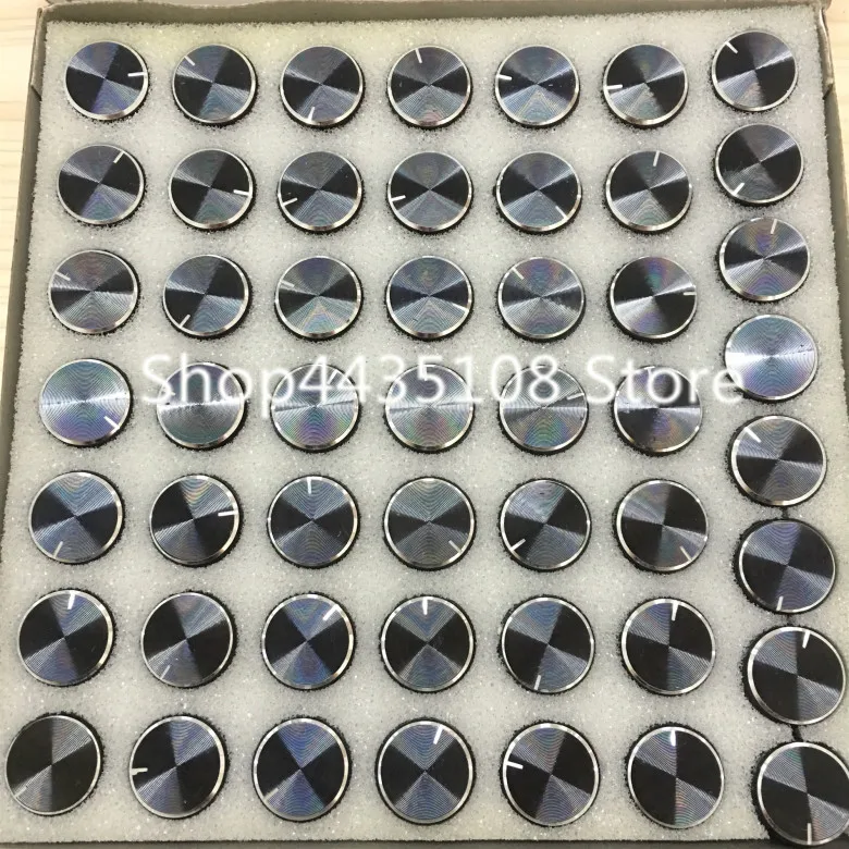 100 шт. апертура 6 мм алюминиевая ручка потенциометра переключатель/крышка