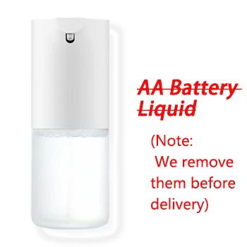 No battery or liquid Xiaomi Mijia, автоматический дозатор мыла, ручная мойка, индукционный Пенящийся инфракрасный датчик, 0,25 s, быстрый отклик для умного дома - Цвет: No battery or liquid