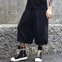 new mens wide leg pants spring summer hip hop street hairstylist style yamamoto casual super loose oversized seven minute pants