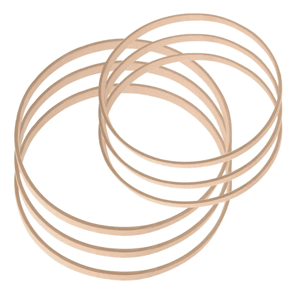 

Бамбуковый вышитый венок, растягивающаяся наклейка из бамбука, ручная работа, 19,3 см/26,3 см/29 см, экологичное свадебное украшение