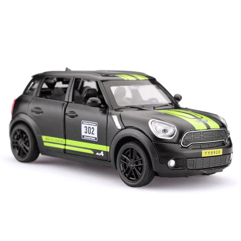 

Simulation 1:32 Alloy Toy Car Mini Countryman Model Metal Coopers Diecast Toy Vehicle Sound Light Pull Back Collection Kids Gift