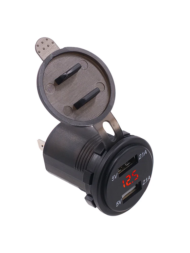 12V/24V 3.4A USB цифровой светодиодный вольтметр Рок Двойной Порт Автомобильная