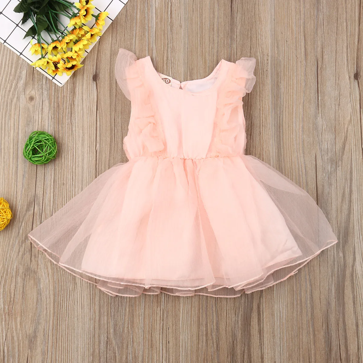 Toddler Kids Baby Girl Princess Dress Sleeve Lace Tutu Bowknot Summer Sundress Kid Clothes 1-6T | Детская одежда и обувь