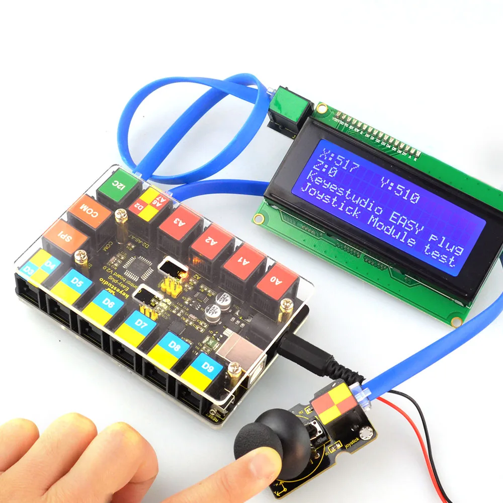 

Keyestudio EASY plug I2C 2004 LCD Compatible RJ11 6P6C Interface