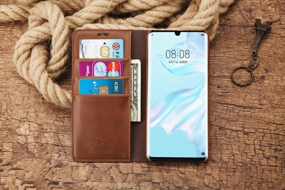 Musubo чехол из натуральной кожи для huawei P30 Pro, Роскошный кошелек, подходящие флип-Чехлы для крышки Fundas для huawei P30, чехол с магнитом