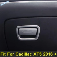 lapetus copilot glove storage box handle buckle cover molding stickers trim 2 pcs for cadillac xt5 2016 2021 matte interior