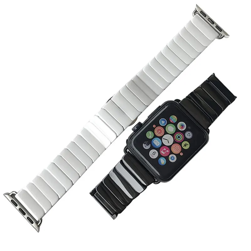 Ремешок Jeathus для часов apple watch Series 1 2 3 керамический ремешок iwatch 38 42 мм с застежкой