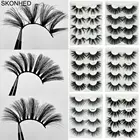 4 пары 25 мм ресницы 6D норковые волосы Накладные ресницы пушистые мягкие ресницы толстые длинные Искусственные ресницы для фото