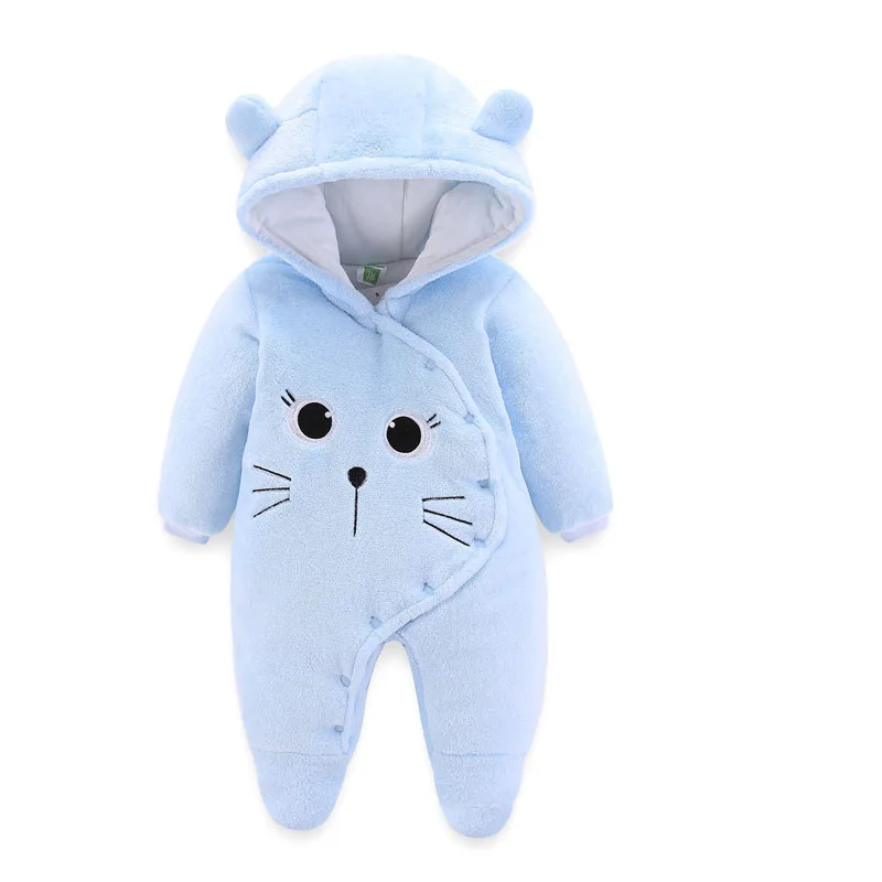 Детский комбинезон с мультяшным медведем милый для ползания Одежда