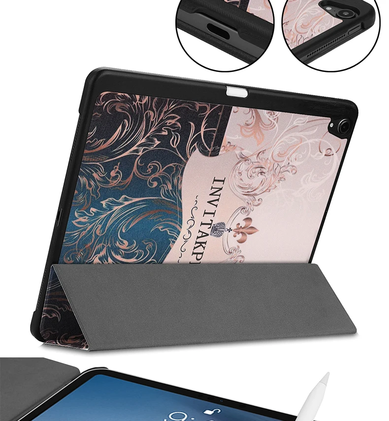 Чехол для iPad Pro 11 с принтом Smart Cover Wiht карандаш держатель Авто спящий Пробуждение поддержка карандаш Charing a8080a2013 A1934 a79