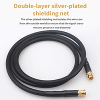 hifi pure silver bnc digital coaxial cable hd video cable di radio frequency sma audio cable