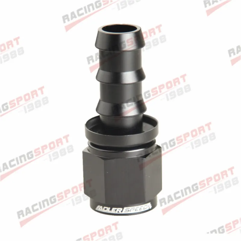 

ADLERSPEED AN-10 AN10 Прямой адаптер для фитинга шланга с замком, черный/красный-синий