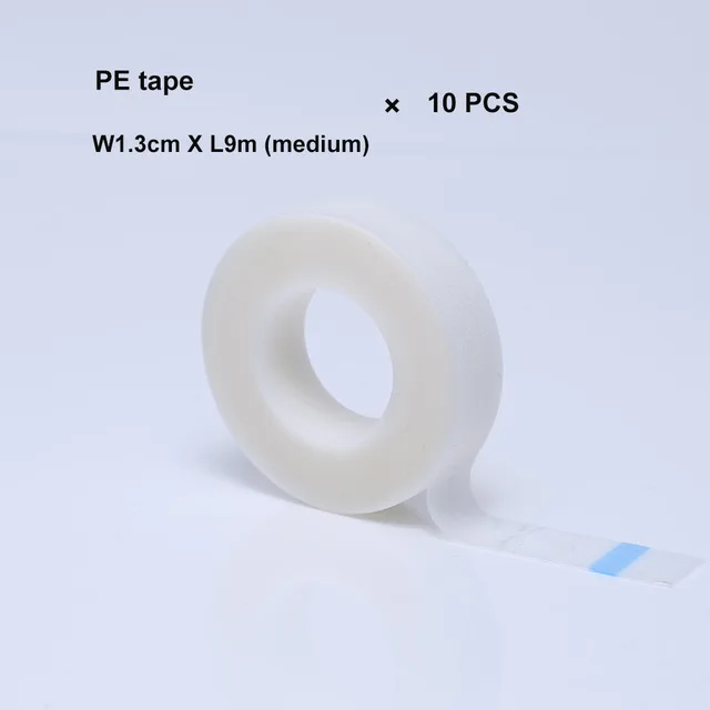 PE Tape 10PCS 5/10 шт. Профессиональный коврик для наращивания ресниц под патч, инструмент для макияжа, отдельные накладные ресницы Нетканая Изолированная оберточная лента для инструментов - Цвет: PE Tape 10PCS