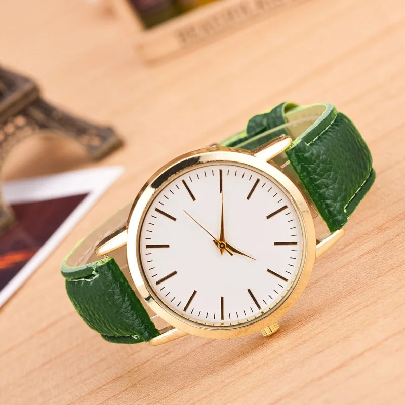 

Simple Women Watches Ladies PU Leather Band Analog Quartz Wrist Watch LL@17